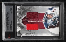 2008 ITG Ultimate Memorabilia 9th Edition Player 2 Piece Silver /19 Patrick Roy