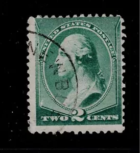 US Scott #213, Single 1887 George Washington 2c FVF Used - Picture 1 of 1