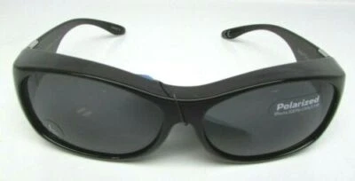 Solar Shield Polarized Fits Over Sunglasses BLK GRY AZT - Image 1 of 2