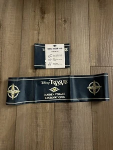 Disney Treasure Maiden Voyage Castaway Club Cruise Towel Holder Band Set of 2 - Picture 1 of 6