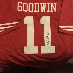 Marquise Goodwin Signed 49ers Jersey & 8x10 ( JSA COA) - Picture 1 of 4