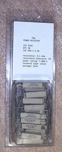 9.1 Ohm 5% @ 7 Watts 8033 PW7 TRW SAND POWER RESISTORS - 30 pcs NEW - Picture 1 of 3