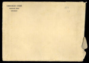 RARE 1939 Chicago Cubs Team Issue Picture Pack Photos Original Envelope