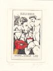 Exlibris Bookplate Radierung Elly De Koster 1948-2015 Nus Féminins Livre D'Art