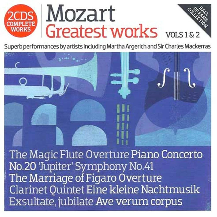 MOZART - GREATEST WORKS VOLS 1 & 2 / CLASSIC FM 2 CD SET (2011) WHOLE WORKS - Image 1 of 1