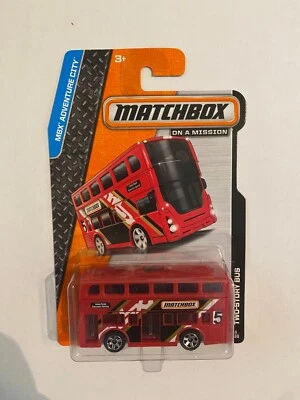 2013 MATCHBOX MBX ADVENTURE CITY TWO-STORY BUS RED - UNION ROAD EDMONTON - 6/120 - Image 1 of 3