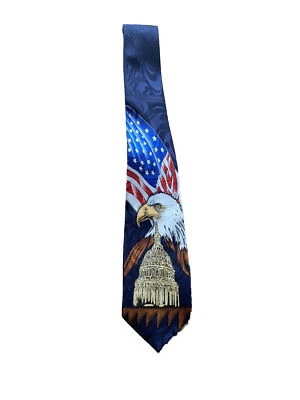 Majestuosa Águila Americana Calva Bandera EE. UU. - Corbata Edificio Capitolio Steven Harris Mano m Foto 1 de 4
