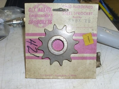 NOS CT Alloy 12T Front Sprocket Fits: Suzuki 1980-1990 RM125 PE/RS175 518X-12!# - Image 1 of 4