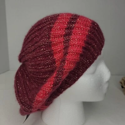 GORRO UNISEX BOINA TAM GORRA BOHO BURDEOS Y ROJO Foto 1 de 4