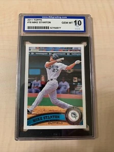 2011 Topps Mike Giancarlo Stanton #78 ISA GEM MINT 10 - Bild 1 von 2