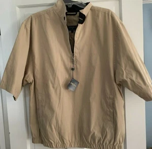 Bobby Jones Players Short Sleeve Quarter Zip Pullover Golf Jacket Large - Picture 1 of 6