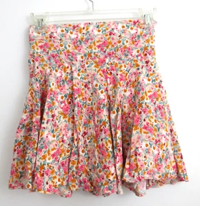 Tween Girls Skort Skater Style Skirt w/Built In Shorts Size XS Pink Multi Floral - Picture 1 of 8