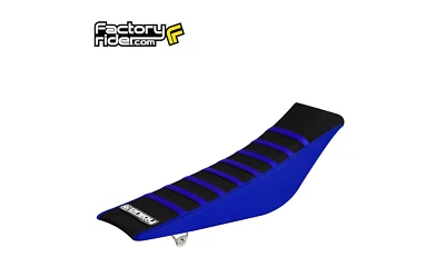 Yamaha WR 450F 2016-2018 cubierta de asiento laterales azules/parte superior negra/costillas azules #84 Foto 1 de 4