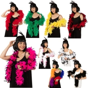 Feather Boa Fancy Dress Accessory 1920s Flapper Costume Party Burlesque 85 Gram - Picture 1 of 15