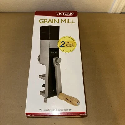 Victorio VKP1012 Hand Crank Grain Mill W/Clamp Base Grind Wheat Rice Oats New - Image 1 of 2