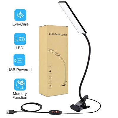 5W USB Reading Light Flexible LED Lamp Laptop Computer Clip On Bed Desk Table - Image 1 of 4