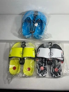 3 new pairs boys - youth size 6 sandals / slides / shoes New in packaging - Picture 1 of 7