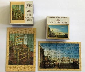 2 VTG Jigsaw Puzzle Lot  - Waddingtons Tate Gallery Vincent Van Gogh JWM Turner - Picture 1 of 5