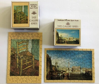 2 VTG Jigsaw Puzzle Lot  - Waddingtons Tate Gallery Vincent Van Gogh JWM Turner - Image 1 of 4