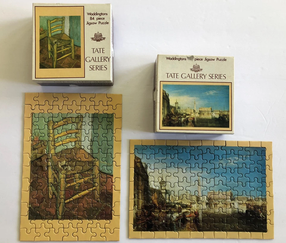2 VTG Jigsaw Puzzle Lot  - Waddingtons Tate Gallery Vincent Van Gogh JWM Turner - Image 1 of 4