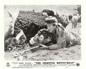 The Fighting Kentuckian 1949 original lobby card John Wayne Vera Ralston hide