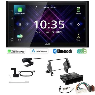 JVC Autoradio Apple CarPlay Android Auto DAB+ für Toyota Camry 2001-2006 schwarz - Bild 1 von 4