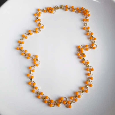 New 33" Banana Republic Beads Single Strand Necklace Fashion Women Jewelry Gift - Image 1 of 4
