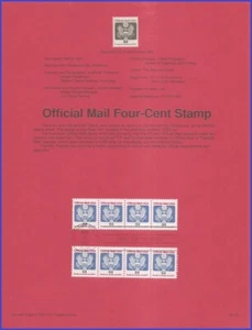 USA8 #O146 U/A SOUVENIR PAGE FDC STR4 Great Seal - Picture 1 of 1