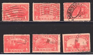 SELLOS DE EE. UU. #Q1-Q6 — 1c-10c PARCEL POST (6) - 1913 - USADOS  - Imagen 1 de 3