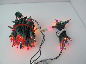 Christmas Merry Midget Multi Color Bulbs Light 2 Set 100 + 20 - Picture 1 of 6