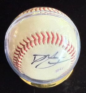 Damian Moss Signed Autographed Major League Baseball, 1999, in protective case - Picture 1 of 5