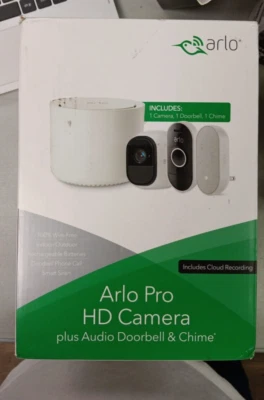 Arlo Smart Home Pro HD Camera Plus Audio Doorbell and Chime System - Image 1 of 4