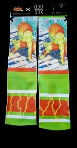 NEW! ODD SOX Street Fighter Dhalsim Men's Crew Socks Fun Cute Gift Size 6-13 - Picture 1 of 5