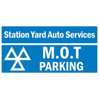 BUTTS OF BAWTRY Personalised MOT Parking Sign Heavy Duty Custom MOT Sign 300 x 600mm SMS0039