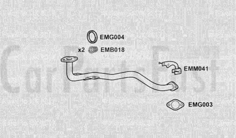 EXHAUST FRONT PIPE to fit NISSAN Micra 1.3 Petrol Hatchback 02/1998 to 04/1998 - Image 1 of 1