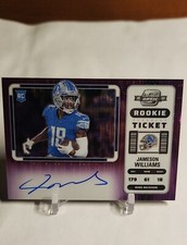 2022 Panini Contenders Optic Jameson Williams 18/21 Jersey # On Card Variation!!
