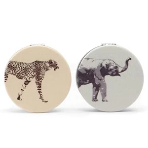 Danielle Creations Safari Compact Pocket Folding Mirror Elephant OR Cheetah - Picture 1 of 4