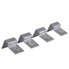 4 Pcs Silvery Glass Cover Bracket Stainless Steel Fish Tank Supplies  Fish Tank