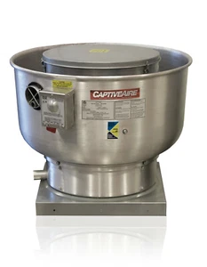 Low Profile Grease Rated Food Truck Exhaust Fan 100-500 CFM (DU12HFA) - Picture 1 of 4