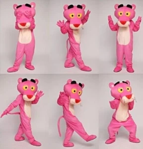 Halloween Cute Pink Panther of Adult Size Cartoon Mascot Costume Fancy Dress - Picture 1 of 3