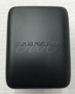 Caja de reloj Emporio Armani caja de almacenamiento de exhibición de presentación negra Foto 1 de 3