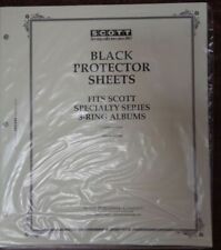 Scott Black Protector Sheets NEW 2 pack for 3 ring Specialty album binder ACC102