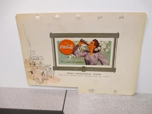 COCA COLA 1940 store display sign salesman sample girl flowers vending cooler - Picture 1 of 2