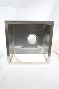 Ibergrif M84040 Küchenspüle 40 x 40 cm, Unterbauspüle m. Ablauffilter, Edelstahl - Bild 1 von 14