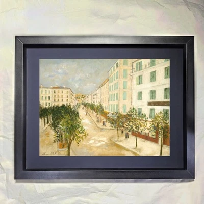 Arte enmarcado personalizado Maurice Utrillo "Calle en Corté, Córcega" Foto 1 de 3