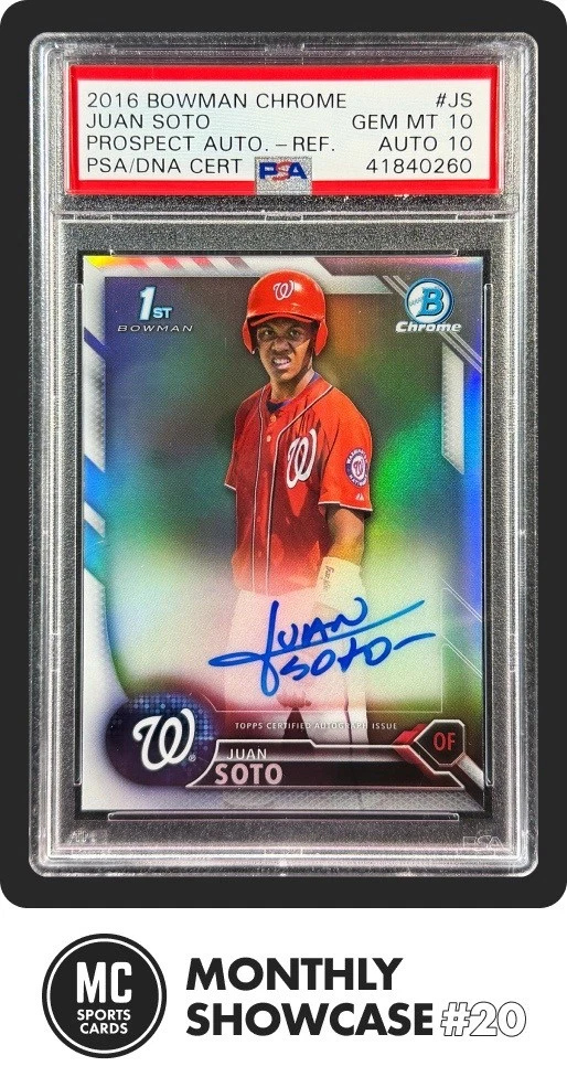 Juan Soto 10 Graded Baseball Sports Trading Cards & Accessories