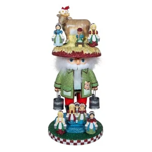 Kurt Adler 16.5-inch Hollywood Nutcrackers 8 Maids A Milking Nutcracker - Picture 1 of 7