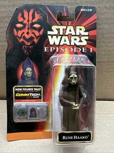 Star Wars Episode 1 Rune Haako Commtech Hasbro 1998 Figur Selten Japan Karte - Bild 1 von 2