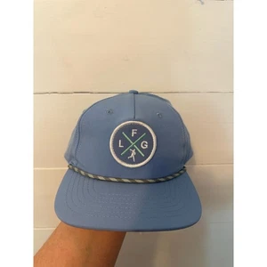 Live Forever Golf Waker Performance Rope adjustable hat light blue new - Picture 1 of 3