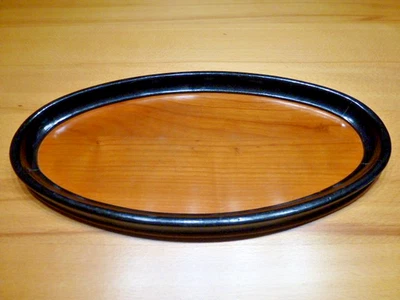 Ovales Biedermeier Tablett Kirschbaum aus Frankreich - Bild 1 von 4